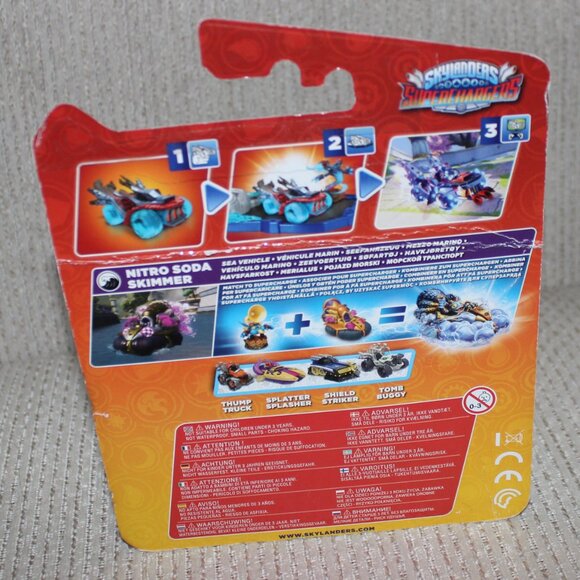 3/$77❤️new Skylanders Superchargers Nitro Soda Skimmer 2015 With Sticker Sheet - Picture 5 of 9